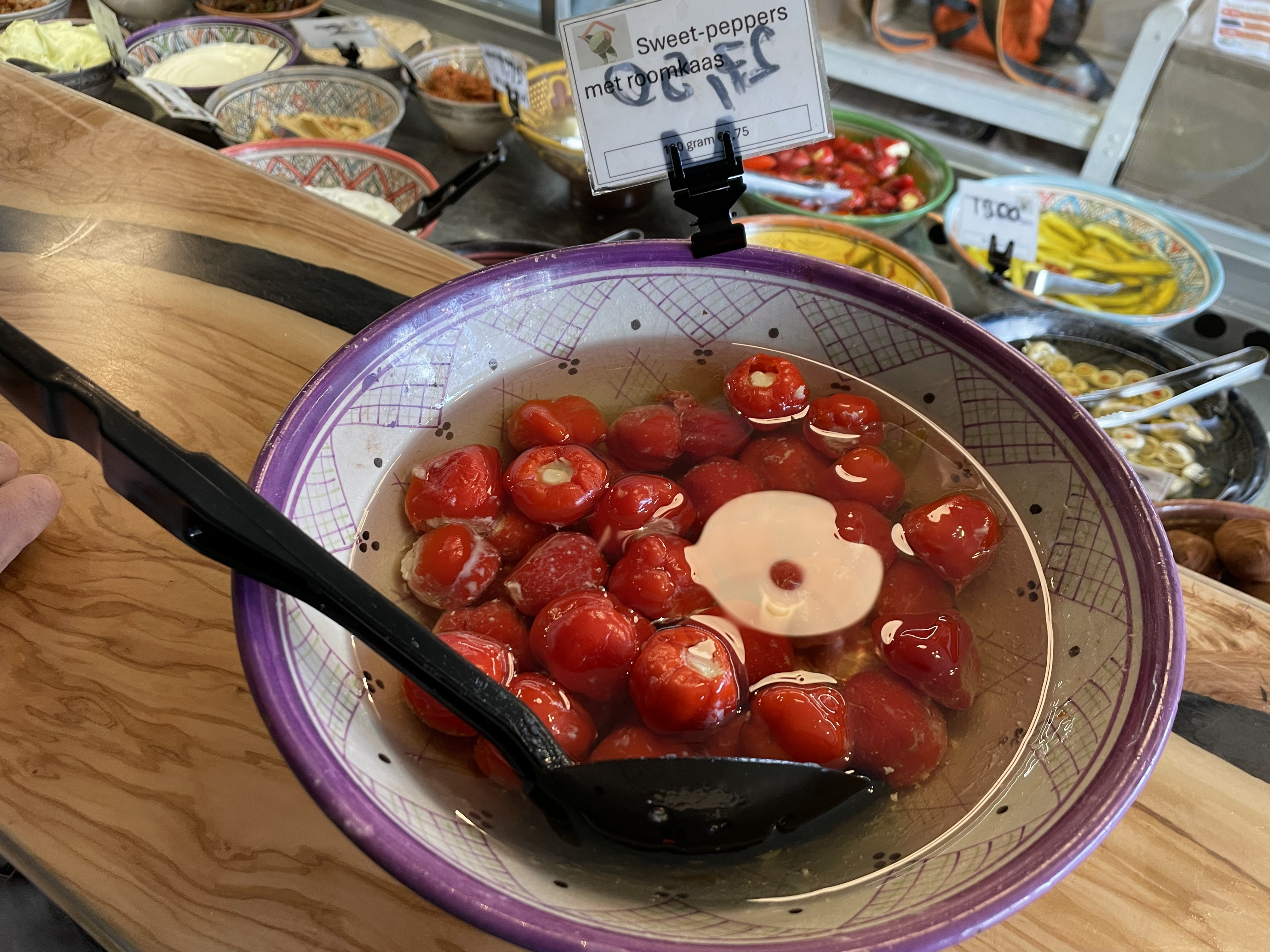 Sweet Peppers met Roomkaas